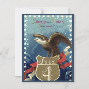 Vintager Patriotischer Amerikanische Unabhängigkei Karte