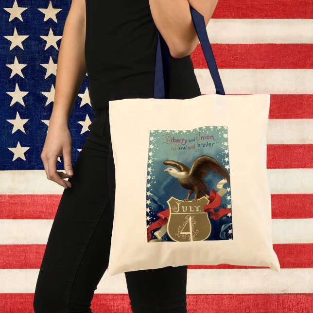 Vintager Patriotischer Amerikanische Unabhängigkei Tragetasche (Von Creator hochgeladen)