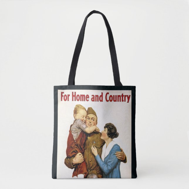 Vintager Patriotischer Soldat für das Darlehen für Tasche (Vorderseite)