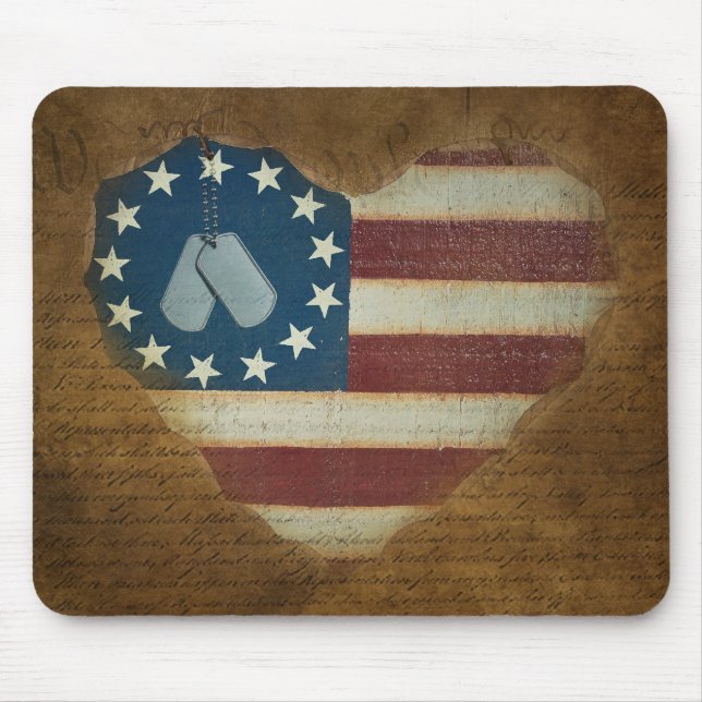 Vintager Patriotismus Mousepad (Vorne)