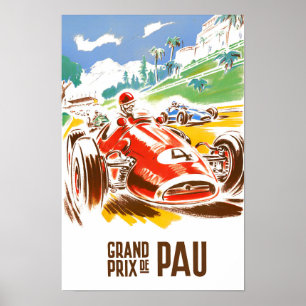 Vintager Pau Grand Prix Poster