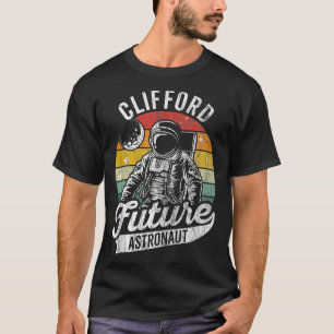 Vintager Personalisierter Clifford Future Astronau T-Shirt