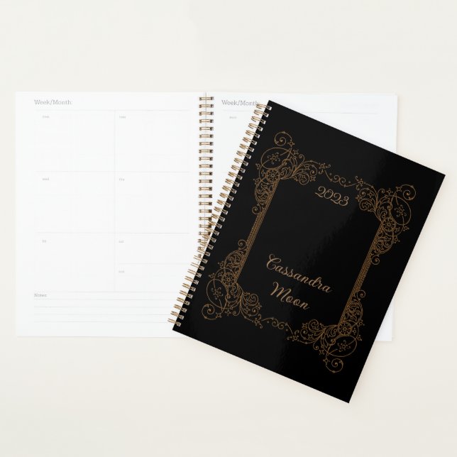 Vintager Personalisierter romantischer Steampunk - Planer (Anzeige)