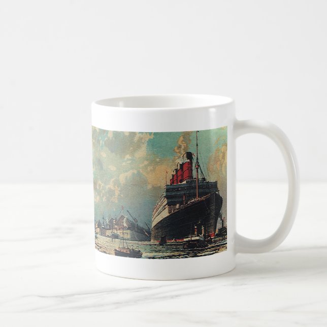 Vintager Personenverkehr im Hafen Kaffeetasse (Rechts)