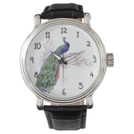 Vintager Pfau Armbanduhr