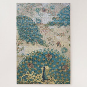 Vintager Pfau - Puzzle