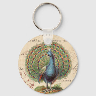 Vintager Pfau...Schlüsselanhänger Schlüsselanhänger