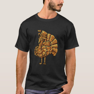 Vintager Pfauenvogel T-Shirt