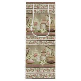 Vintager Pfirsichtee & Rose Weinbeutel Geschenktüte Für Weinflaschen