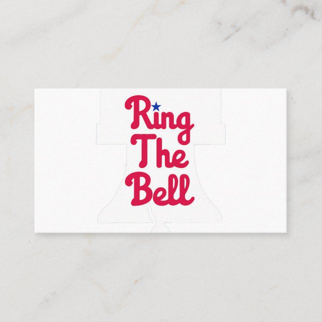 Vintager Philly Ring The Bell Philadelphia Basebal Visitenkarte (Vorderseite)