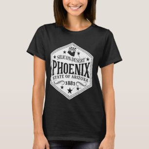 Vintager Phoenix-Staat der Arizona-Silicon-Wüste 1 T-Shirt