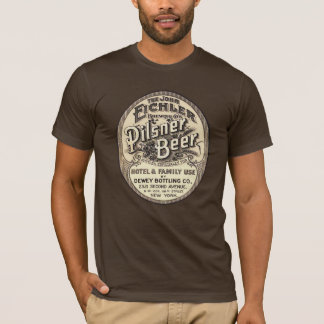 Vintager Pilsner-Bier-Anzeigen-Aufkleber T-Shirt