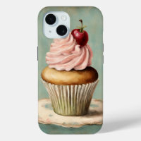 Vintager Pink Cupcake aus Frankreich