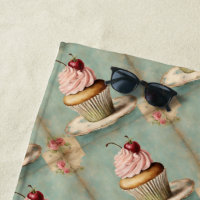 Vintager Pink Cupcake aus Frankreich