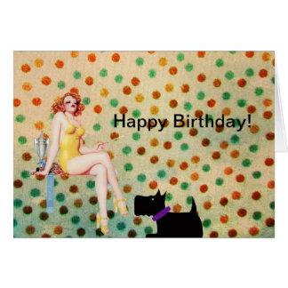 Vintager Pinup und Scottie