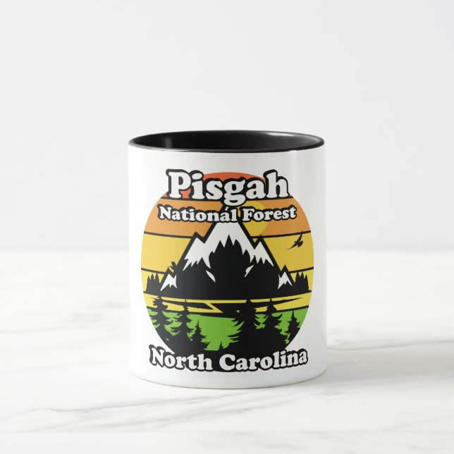 Vintager Pisgah-Nationalwald North Carolina Tasse (Zentrum)