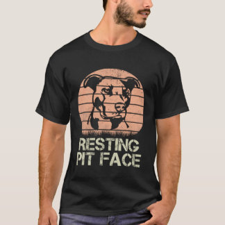 Vintager Pit-Face-Hund T-Shirt