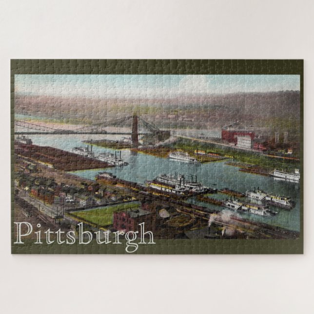 Vintager Pittsburgh Point Park in 1800er Jahren La (Horizontal)