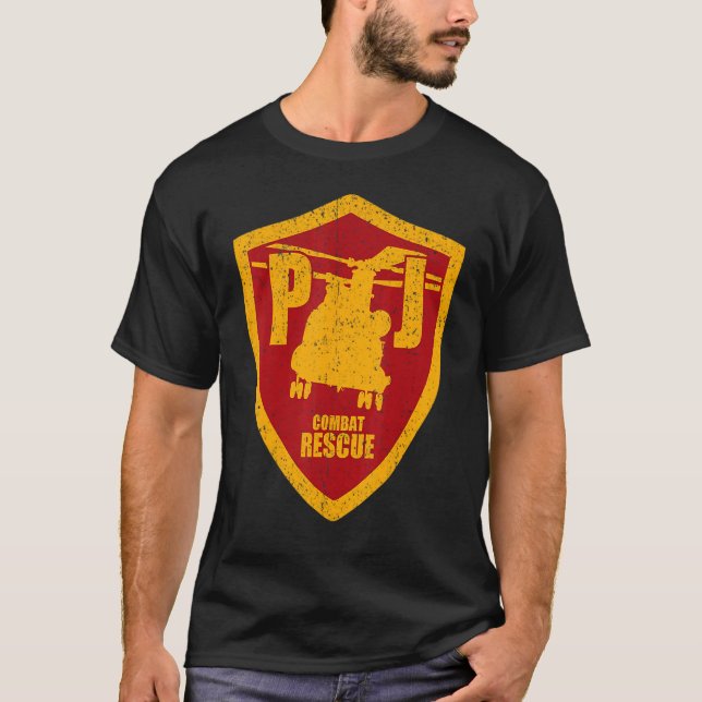 Vintager PJ Pararescue Patch T-Shirt (Vorderseite)