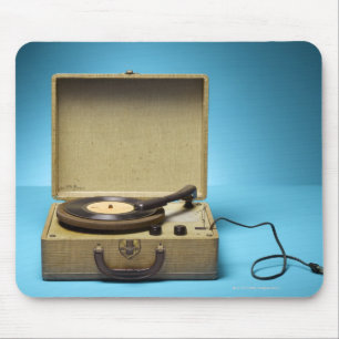 Vintager Plattenspieler Mousepad