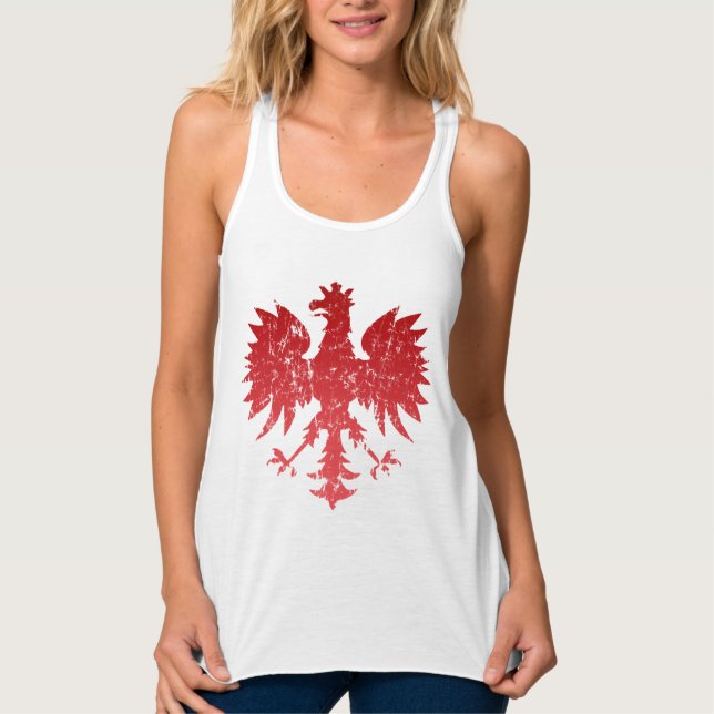 Vintager Polnischer Adler Tank Top (Vorderseite)