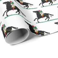 Vintager Polo Player auf Pony