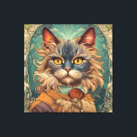Vintager Pop Art Louis Wain Retro Style Leinwanddruck<br><div class="desc">Vintager Pop Art Louis Wain Retro Style</div>