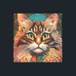 Vintager Pop Art, Louis Wain Schöne Katze Leinwanddruck<br><div class="desc">Vintager Pop Art,  Louis Wain Schöne Katze</div>