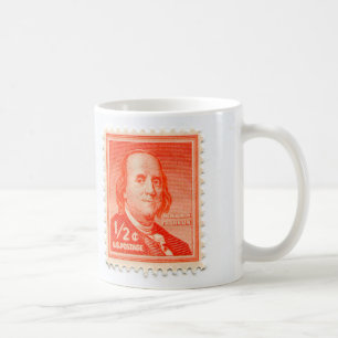 Vintager Porto-Briefmarke-Kaffeebecher Kaffeetasse