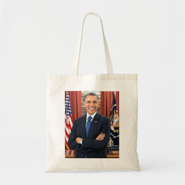 Vintager Präsident Barack Obama Portrait Tragetasche (Vorne)