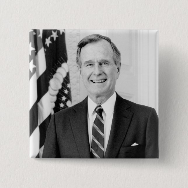 Vintager Präsident George Herbert Walker Bush Button (Vorderseite)