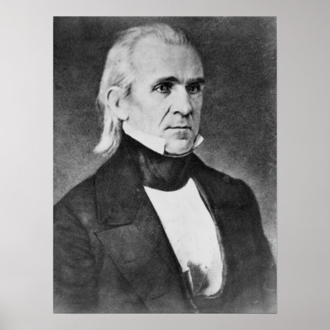 Vintager Präsident James K. Polk Poster (Vorne)
