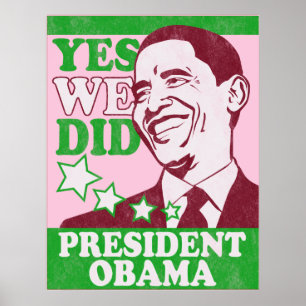 Vintager Präsident Obama Poster