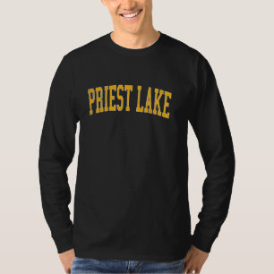 Vintager Priestersee Bedrückter Goldstandard T-Shirt