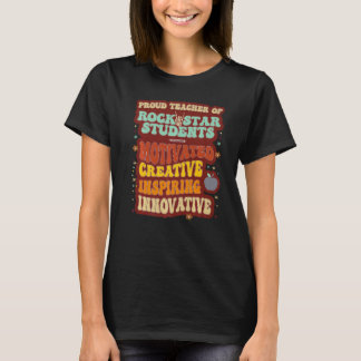 Vintager Proud-Lehrer von Rockstar-Schülern Lehrer T-Shirt