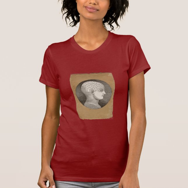 Vintager Psychologie-Kopf-T - Shirt (Vorderseite)
