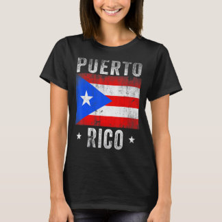 Vintager Puerto Rico Puerto Rico Flaggenpreis T-Shirt