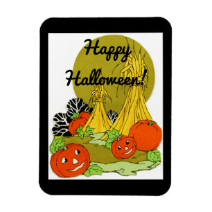 Vintager Pumpkin-Patch Magnet