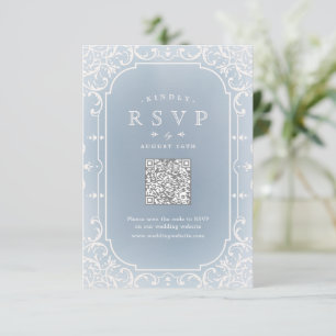 Vintager QR-Code RSVP Karte