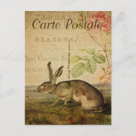 Vintager Rabbit, französischer Carte Postale Postkarte