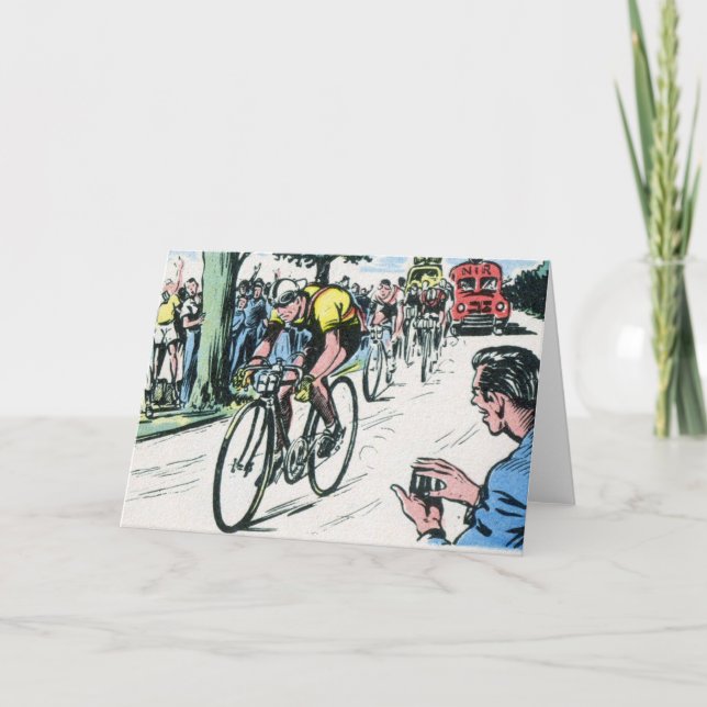 Vintager radfahrendruck karte (Vorderseite)