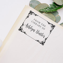 Vintager Rahmen aus der Bibliothek der Briefmarke Permastempel