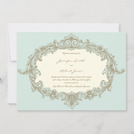 Vintager Rahmen für Hochzeitsfeiern Einladung