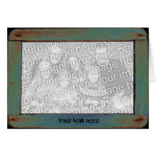 Vintager Rahmen grün - Vorlage