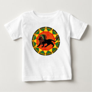 Vintager Rasta Reggae-Löwe Baby T-shirt