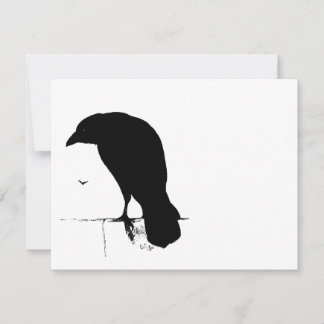 Vintager Raven - Maßgeschneiderte Goth Crows Raven