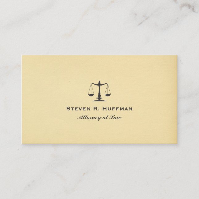 Vintager Rechtsanwalt Visitenkarte (Vorderseite)