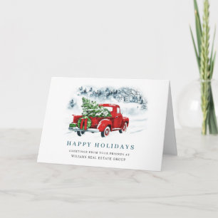 Vintager Red Farm Truck Weihnachten Unternehmen