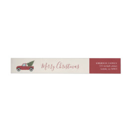 Vintager Red Truck Weihnachten