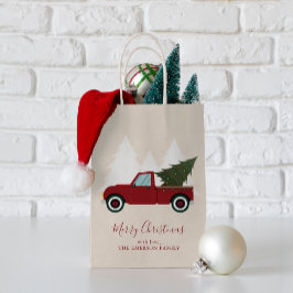 Vintager Red Truck Weihnachten Kleine Geschenktüte